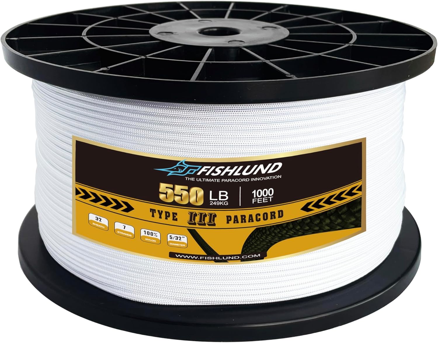 Para Cord 1000Ft - 550lb Paracord Rope 1000ft 4mm 7