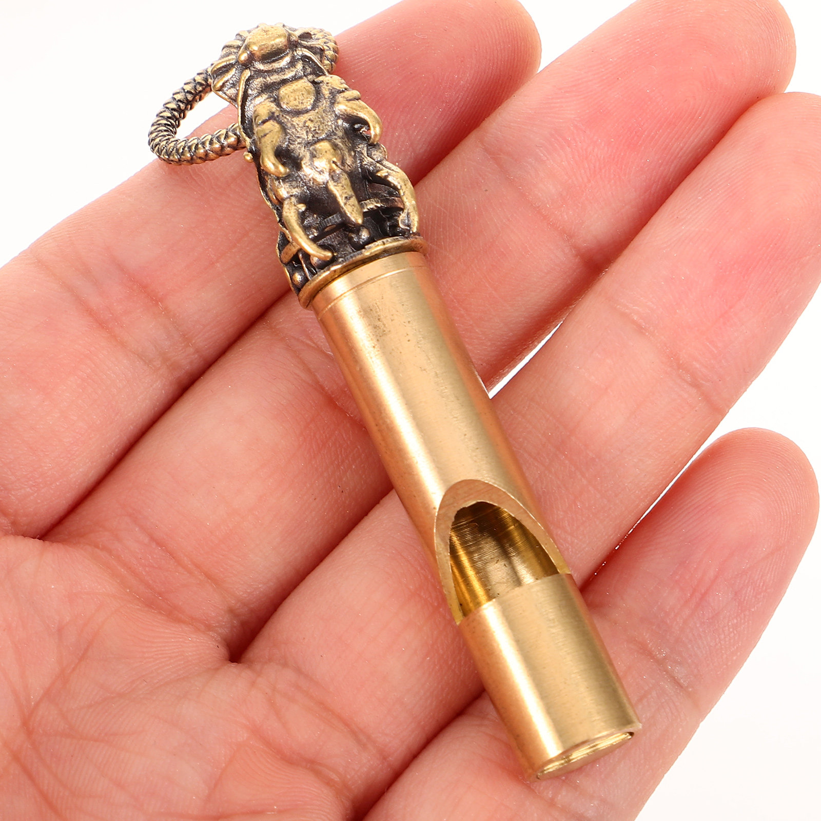 Emergency Whistle Loud - Copper Animal Head Whistle Mini Portable