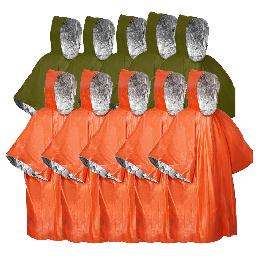 3/5-Pack Emergency Poncho Set  - Emergency Poncho Rain recensie en prijs