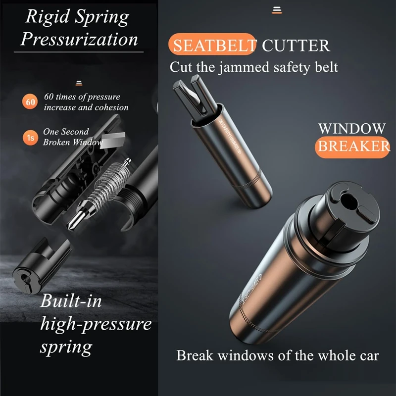 New 2 In 1 Car Safety Hammer E - Rescue Rope Throw recensie en prijs
