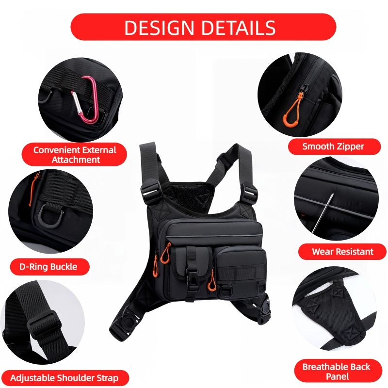 Men's Tactical Chest Bag, Runn - Fishing Kit Compact recensie en prijs
