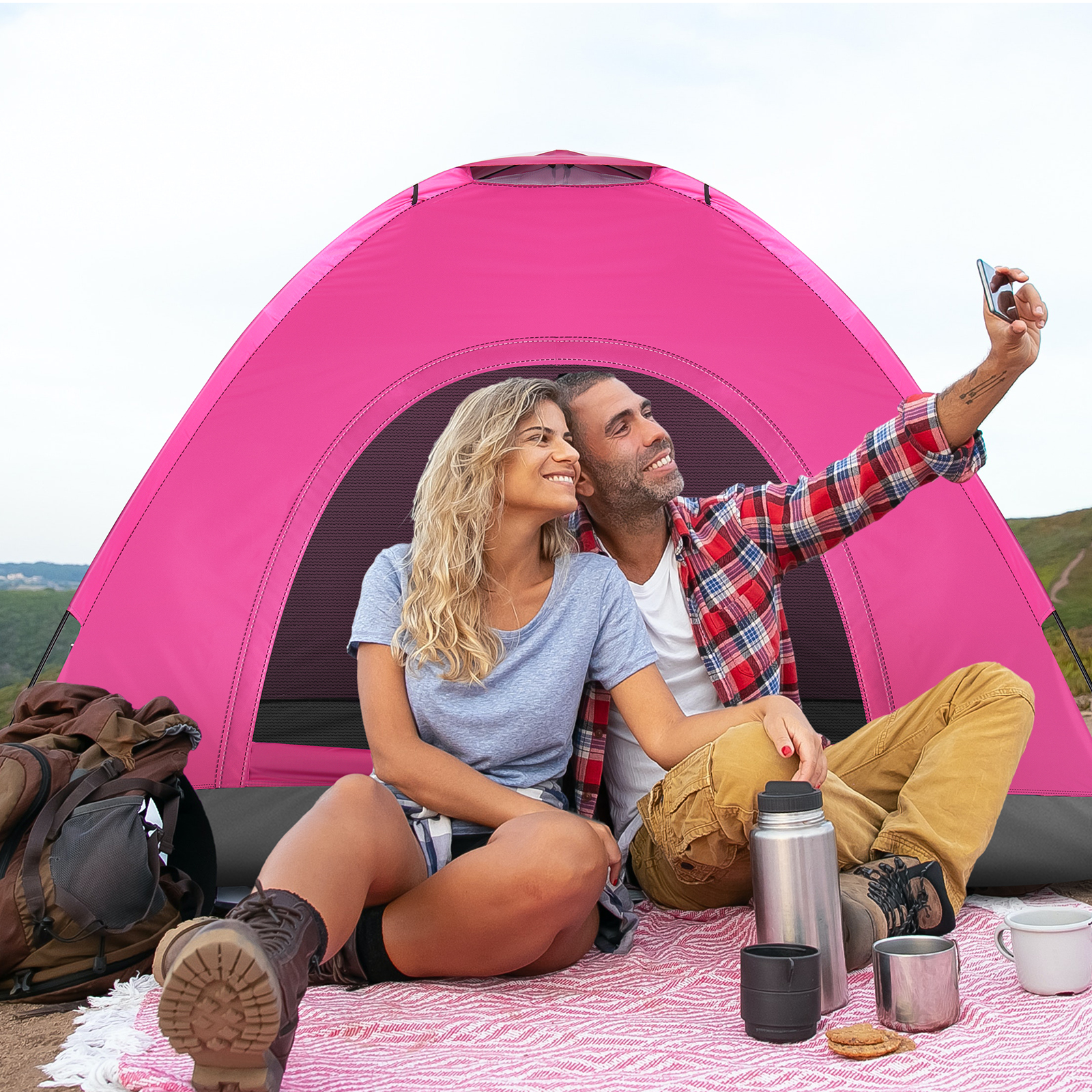 3 4 Person Camping Dome Tent W - Emergency Mylar Tent recensie en prijs