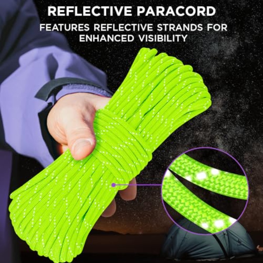 Reflective Paracord Rope 1000  - Para Cord 1000Ft recensie en prijs