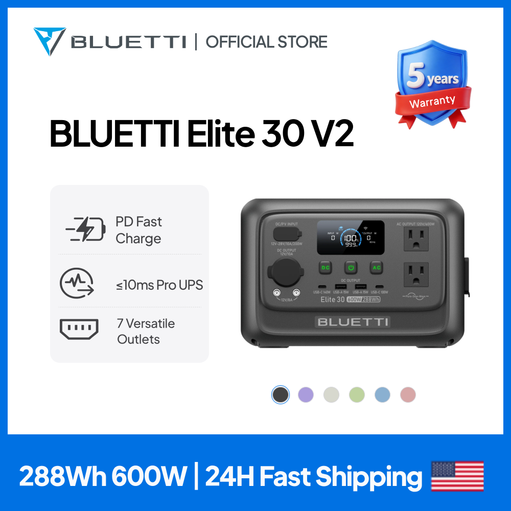 【Renew】BLUETTI Elite 30 V2 Por - Solar Emergency Charger recensie en prijs