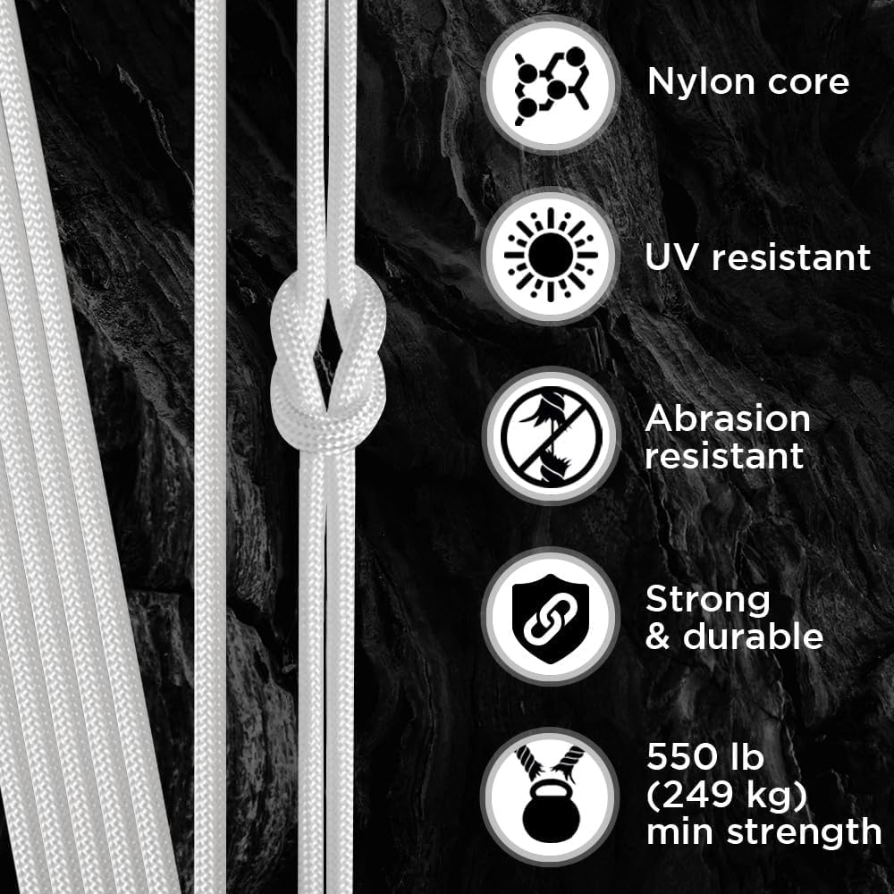 Paracord Type III 550 White 10 - Para Cord 1000Ft recensie en prijs