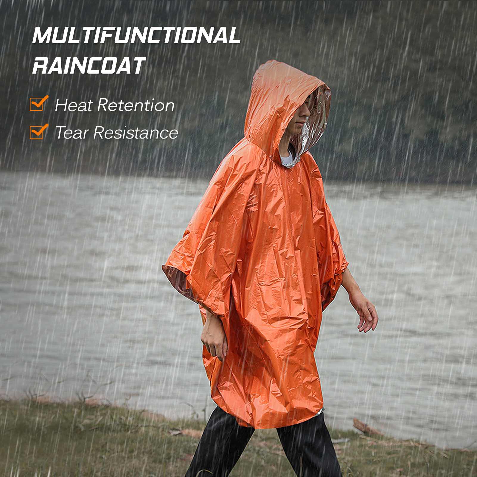 Emergency Rain Poncho Thermal  - Emergency Poncho Rain recensie en prijs