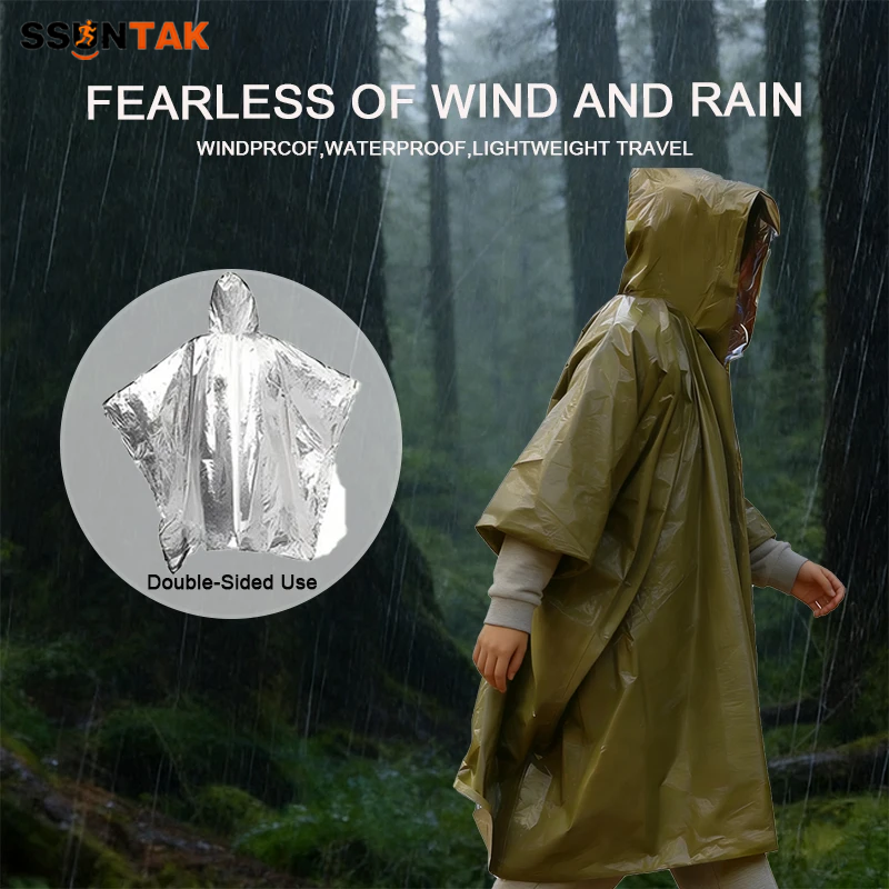 SSUNTAK Emergency Survival Rai - Emergency Poncho Rain recensie en prijs