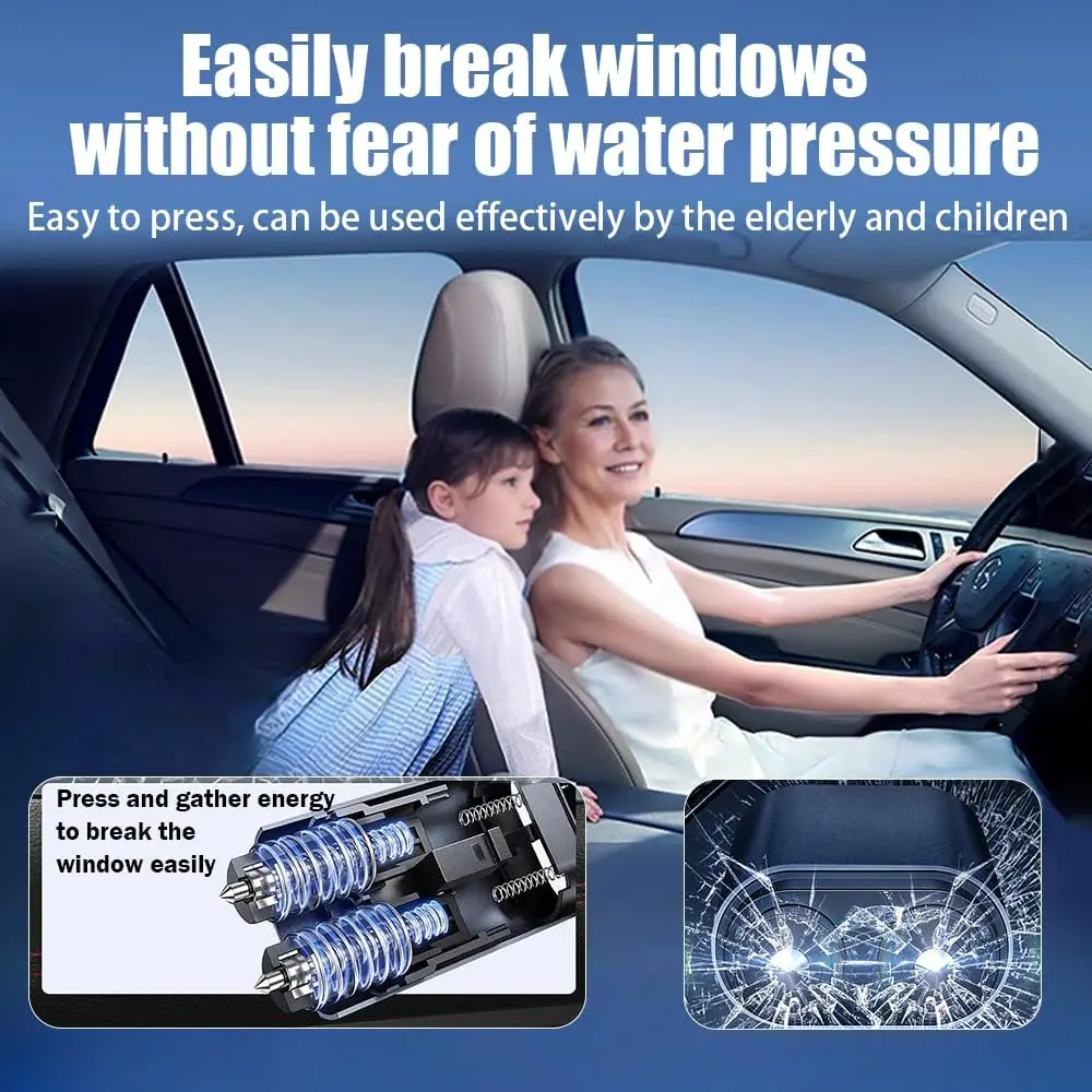 Car Safety Hammer 2-in-1 Windo - Rescue Rope Throw recensie en prijs