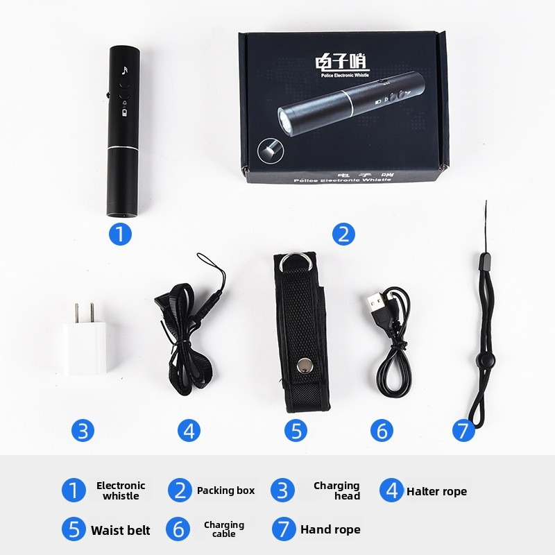 New LED Flashlight Electronic  - Emergency Whistle Loud recensie en prijs