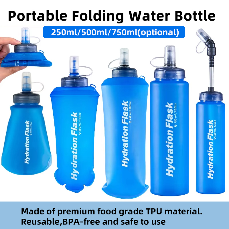250ml 500ml 750ml Portable Fol - Water Bag Collapsible recensie en prijs