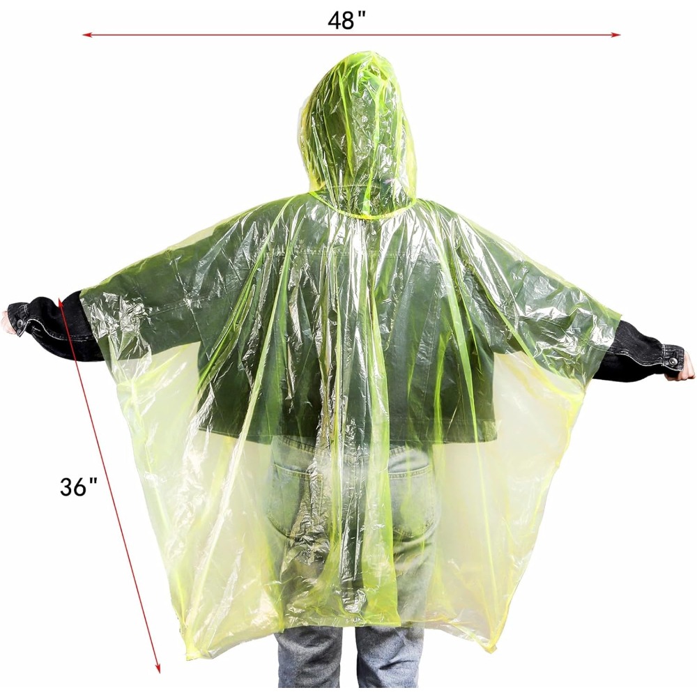 20 Pack Disposable Rain Poncho - Emergency Poncho Rain recensie en prijs