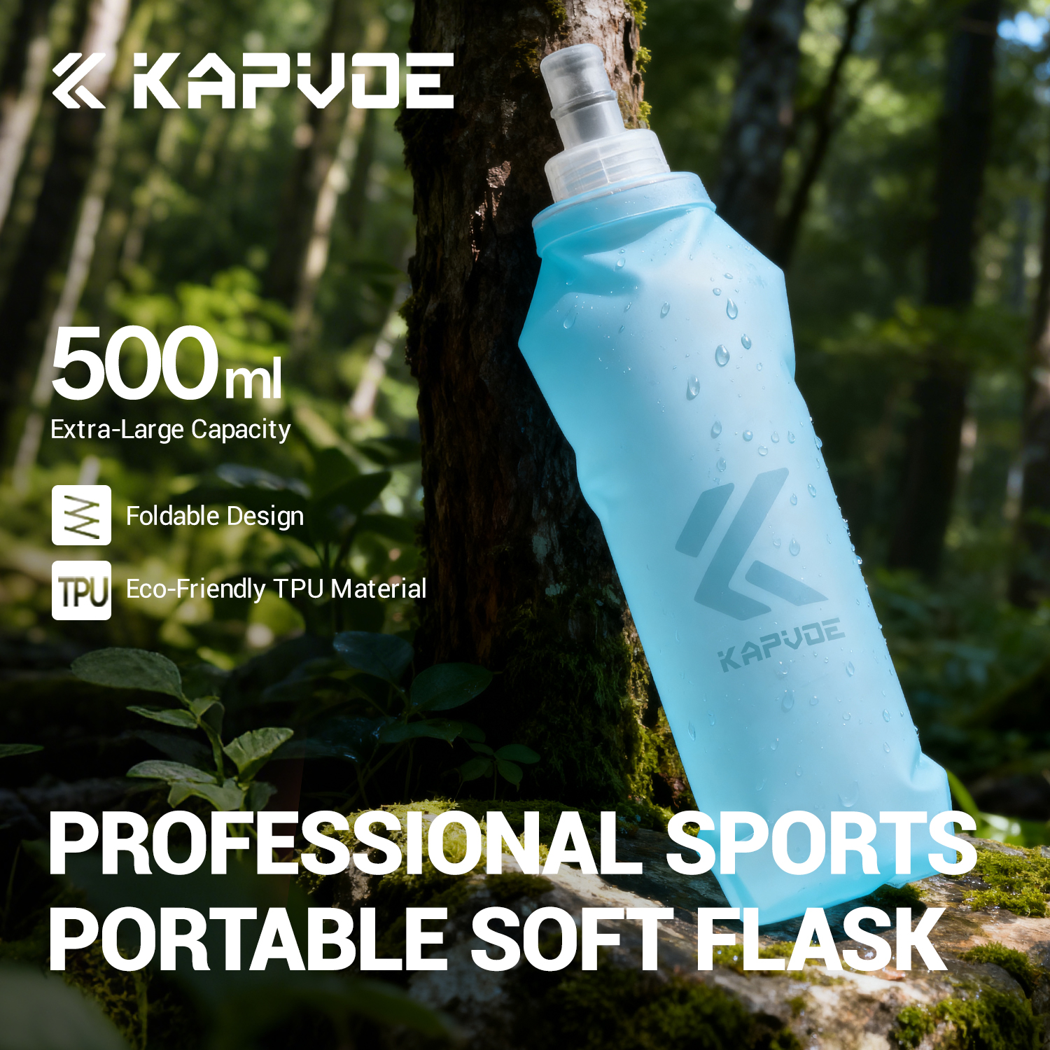 Kapvoe Soft Water Bottle Foldi - Water Bag Collapsible recensie en prijs