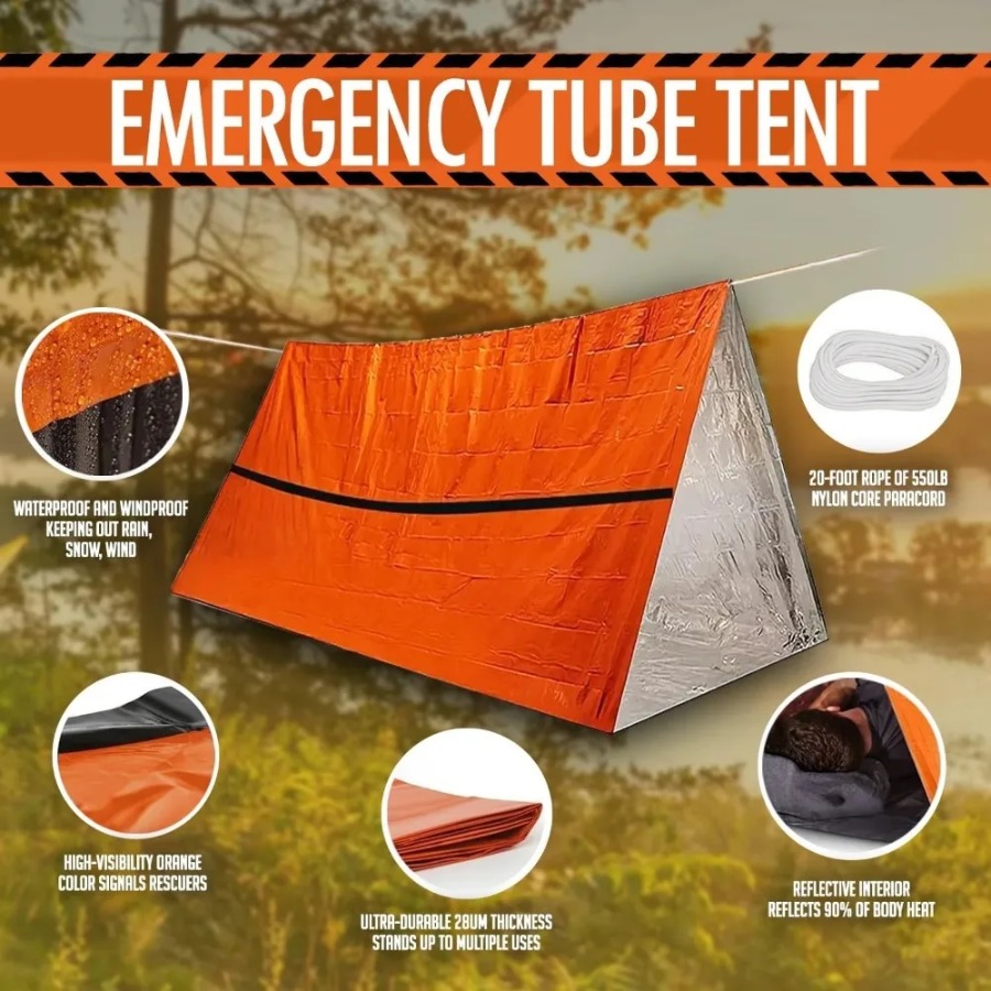 1PC Anti-rain Emergency Sleepi - Emergency Mylar Tent recensie en prijs