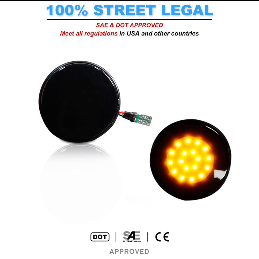 2pcs iJDM LED Front Side Marke - Signal Panel Orange recensie en prijs
