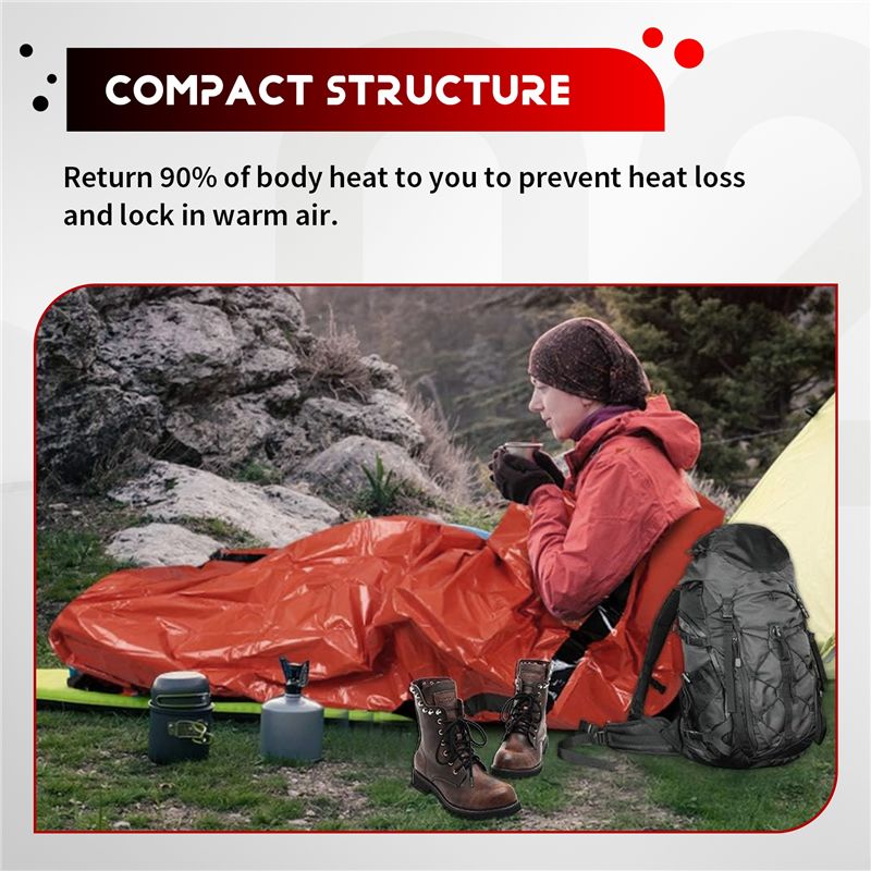 【STOCK】Emergency Sleeping Bag  - Bivy Bag Emergency recensie en prijs