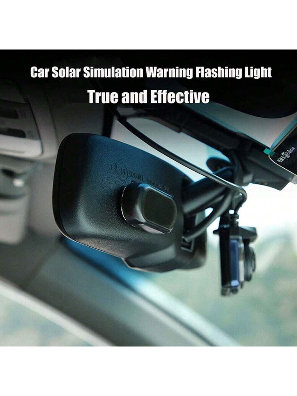 1PCS Black Shell Fake Solar Po - Sos Light Strobe recensie en prijs