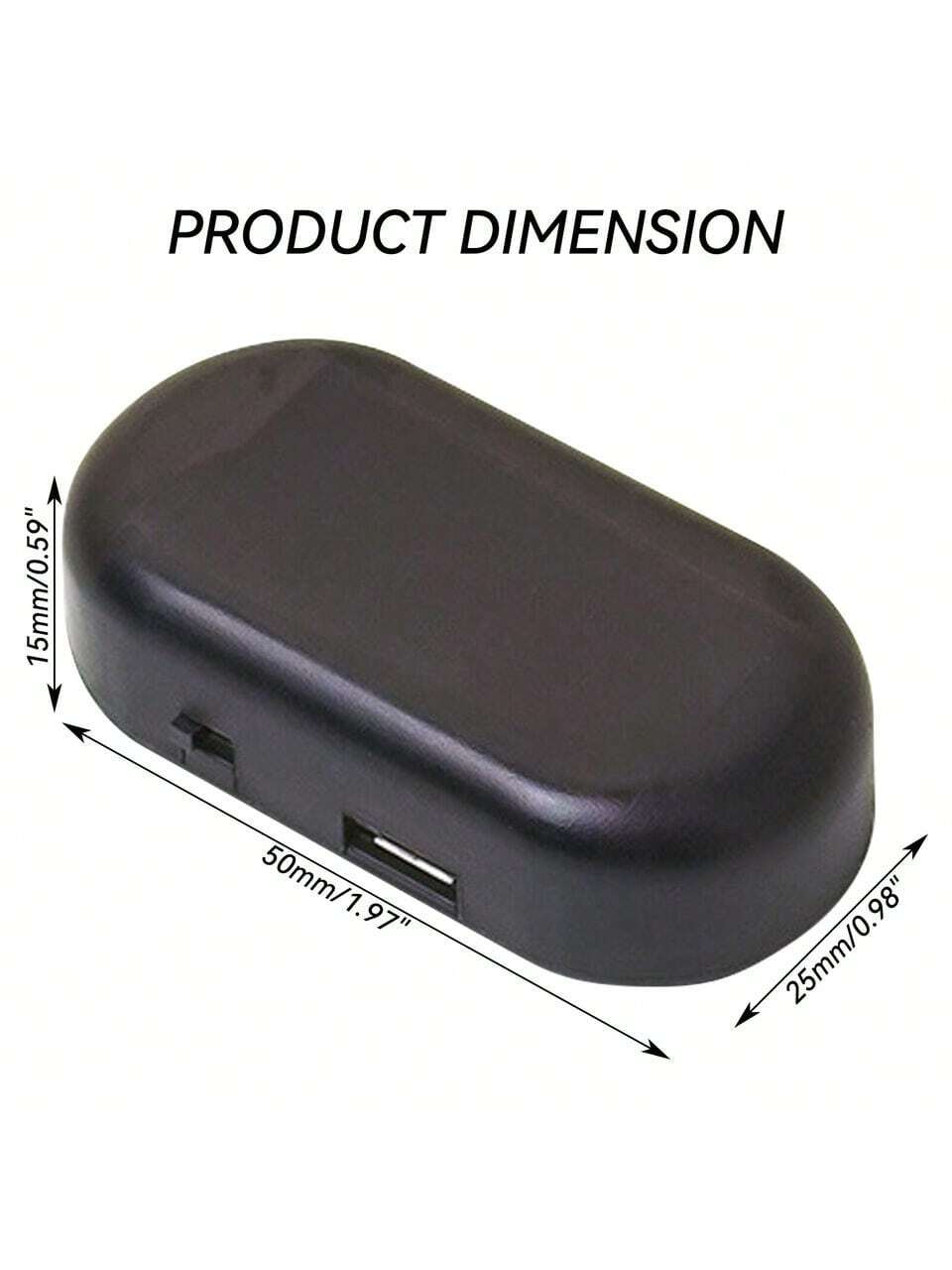 1PCS Black Shell Fake Solar Po - Sos Light Strobe recensie en prijs