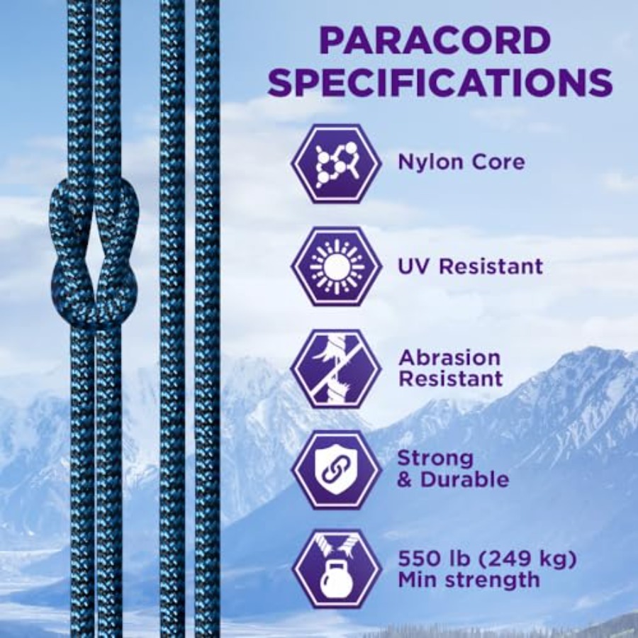 Reflective Paracord Rope 1000  - Para Cord 1000Ft recensie en prijs