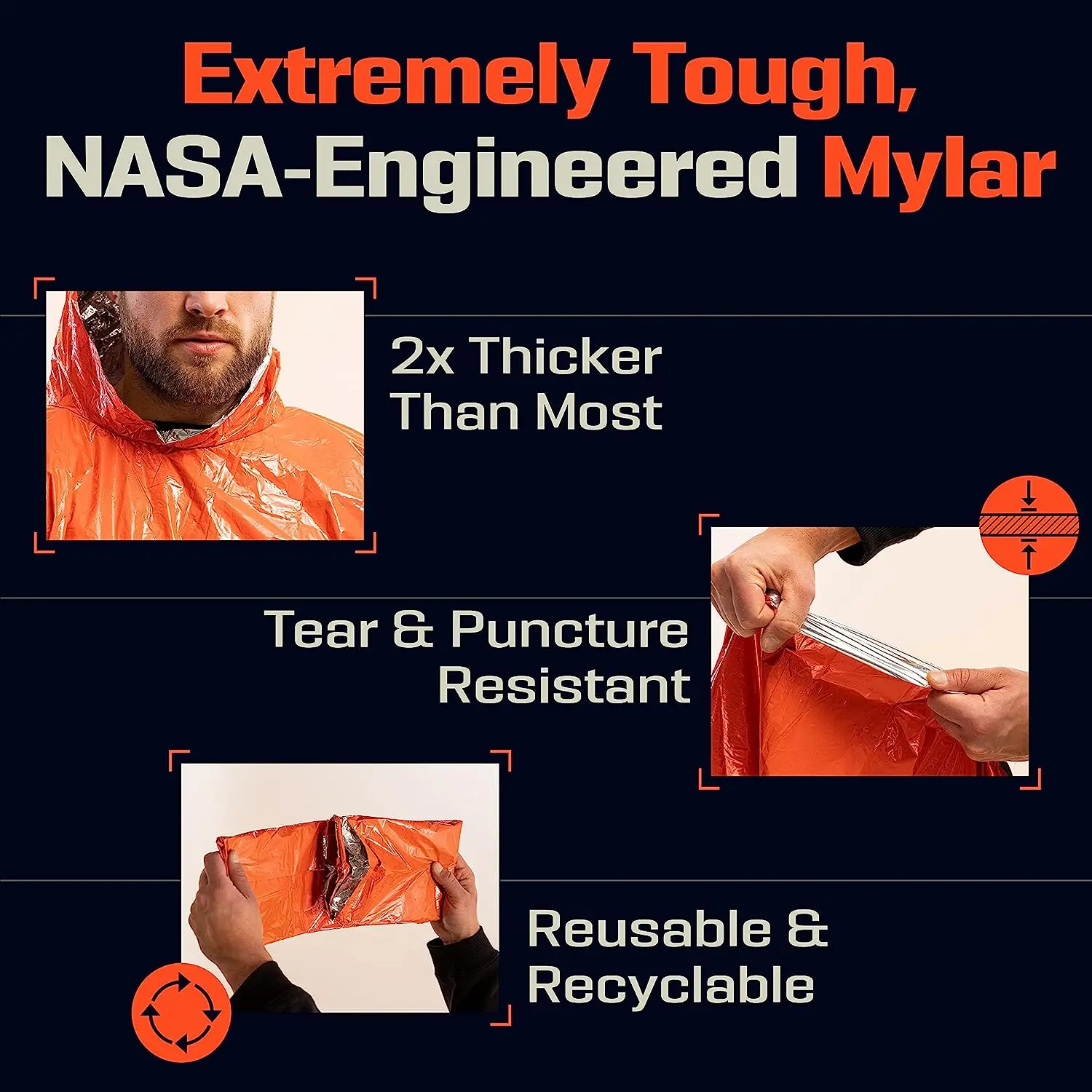 LIFE Emergency Survival Poncho - Survival Blanket Reflective recensie en prijs